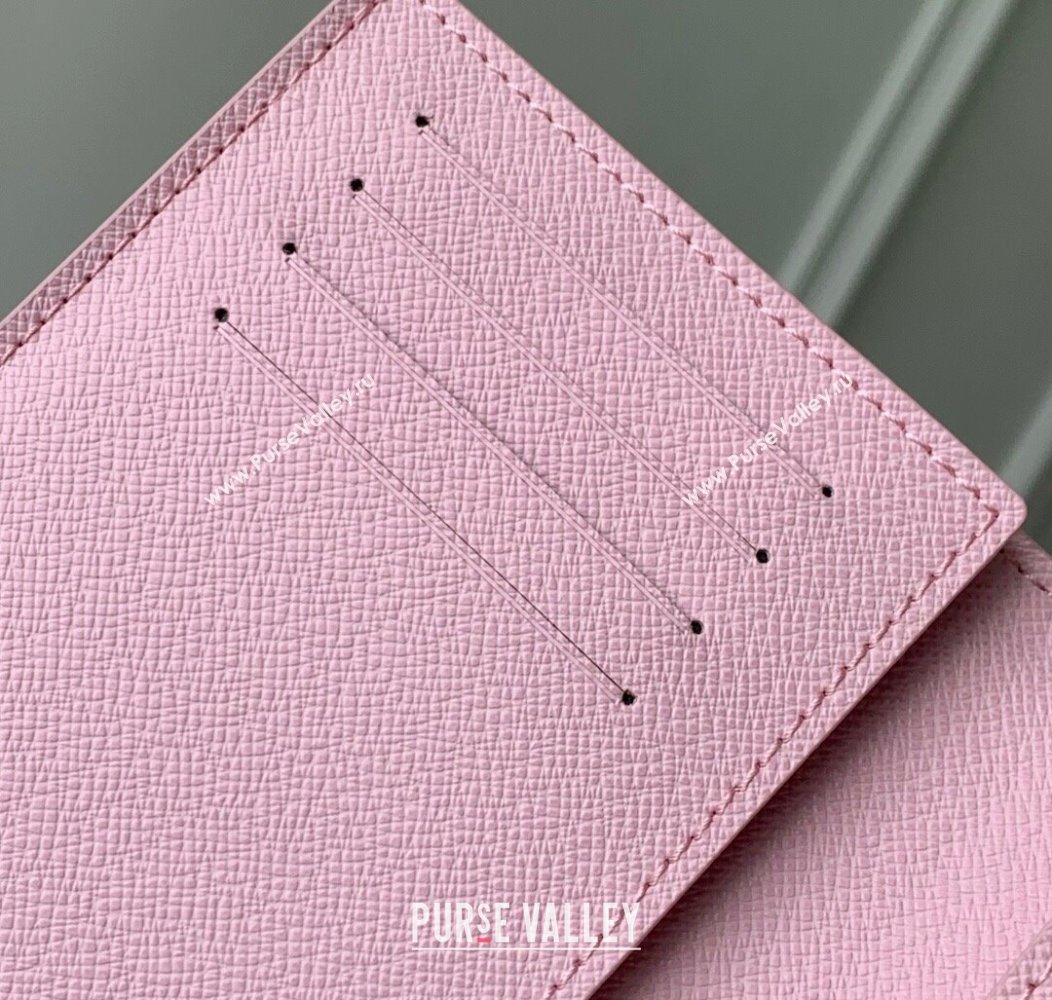 Louis Vuitton Passport Cover in Printed Monogram Canvas M25968 Pink 2025 (KI-2508110015)