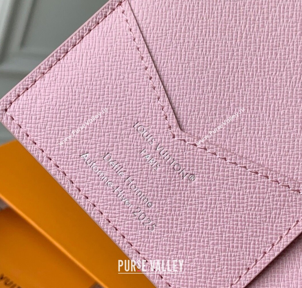 Louis Vuitton Passport Cover in Printed Monogram Canvas M25968 Pink 2025 (KI-2508110015)