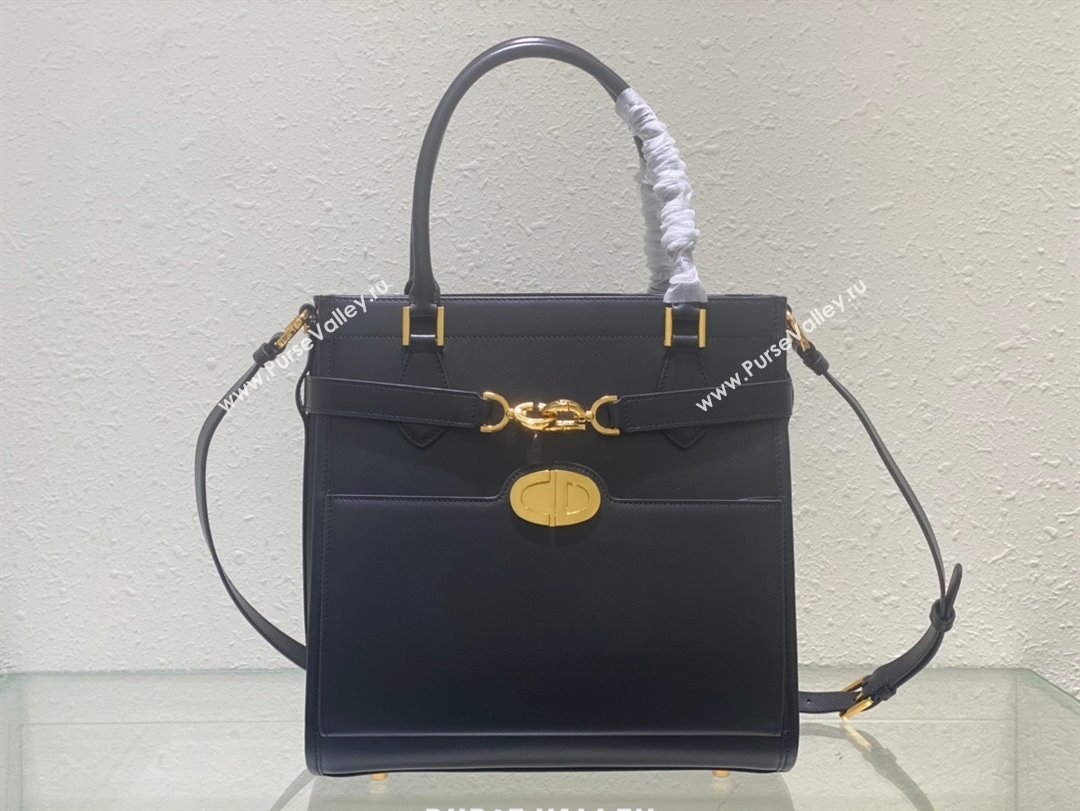 Dior CD Lock Top Hnadle Bag in Calfskin Black 2023 (BF-231211012)