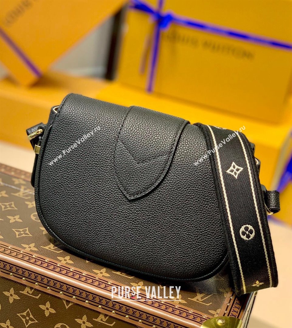 Louis Vuitton LV Pont 9 Soft PM Bag in Grained Calfskin M58727 Black 2021 (KI-21101410)