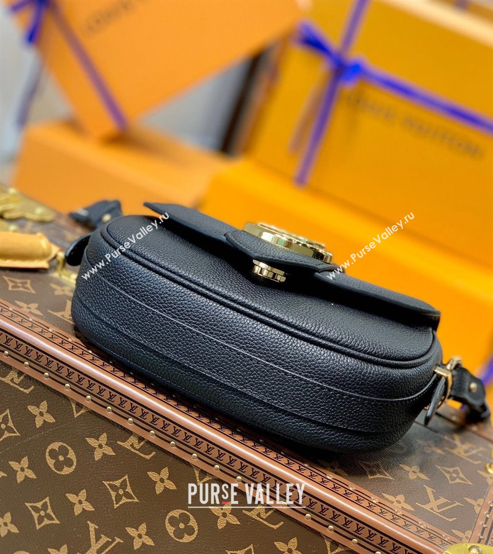 Louis Vuitton LV Pont 9 Soft PM Bag in Grained Calfskin M58727 Black 2021 (KI-21101410)