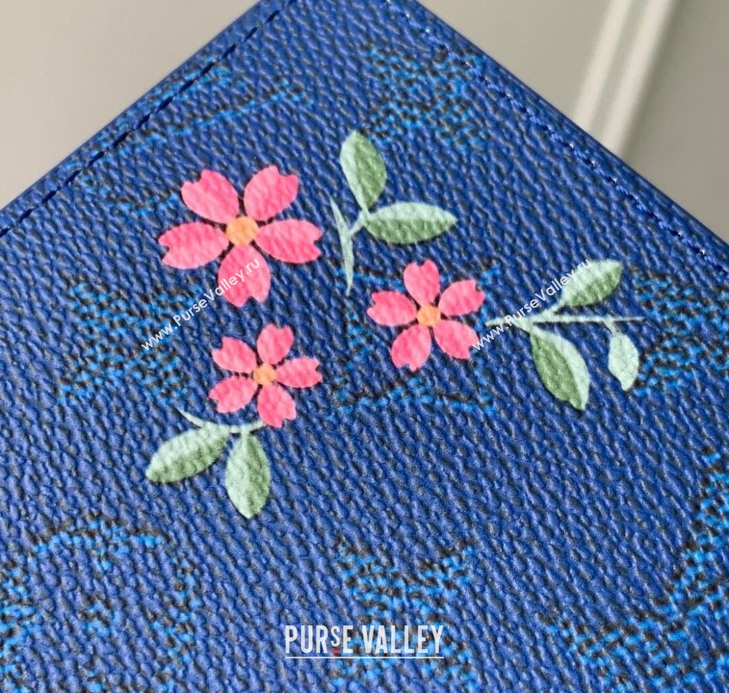 Louis Vuitton Passport Cover in Printed Monogram Canvas M25967 Blue 2025 (KI-2508110014)