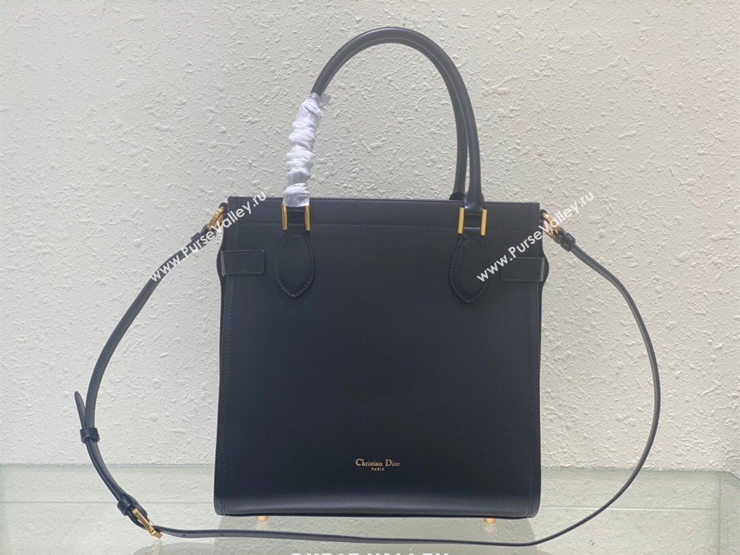 Dior CD Lock Top Hnadle Bag in Calfskin Black 2023 (BF-231211012)