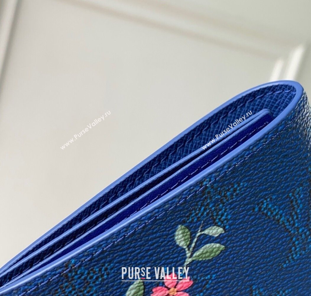 Louis Vuitton Passport Cover in Printed Monogram Canvas M25967 Blue 2025 (KI-2508110014)