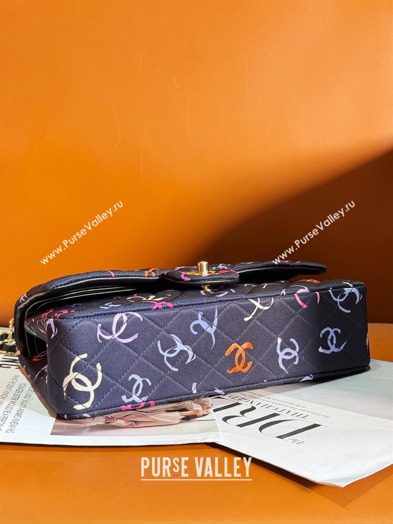 Chanel Classic 11.12 Medium Handbag in Printed Fabric A01112 Multicolor 2024 (JY-24052112)