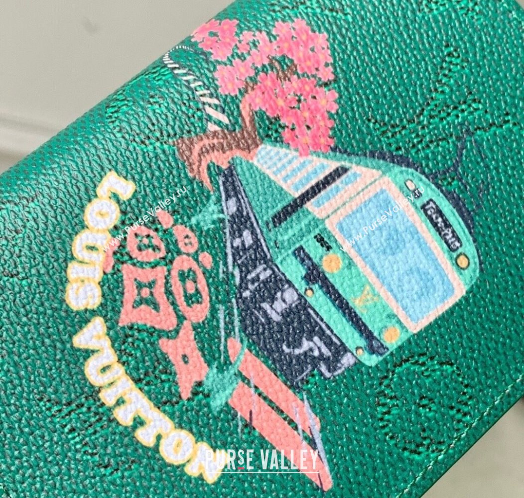 Louis Vuitton Passport Cover in Printed Monogram Canvas M26293 Green 2025 (KI-2508110016)