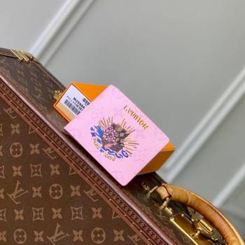 Louis Vuitton Slender Wallet in Printed Monogram Canvas M25986 Pink 2025 (KI-2508110018)