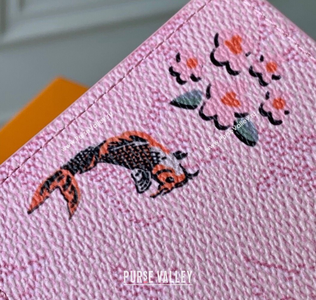Louis Vuitton Slender Wallet in Printed Monogram Canvas M25986 Pink 2025 (KI-2508110018)