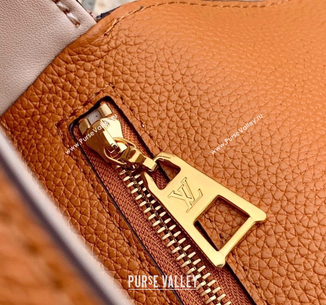 Louis Vuitton LV Pont 9 Soft MM Bag in Grained Calfskin M58968 Brown 2021 (KI-21101415)
