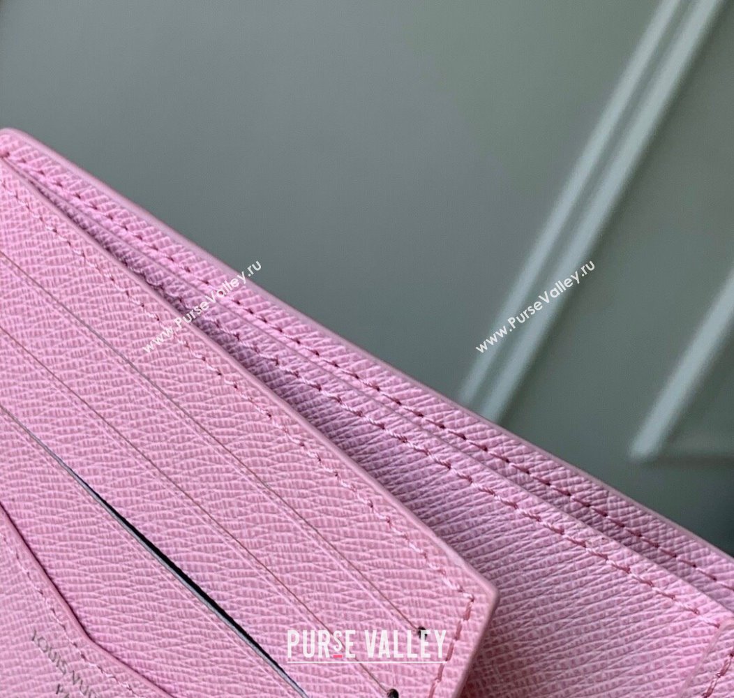 Louis Vuitton Slender Wallet in Printed Monogram Canvas M25986 Pink 2025 (KI-2508110018)