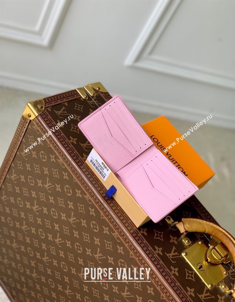 Louis Vuitton Slender Wallet in Printed Monogram Canvas M25986 Pink 2025 (KI-2508110018)