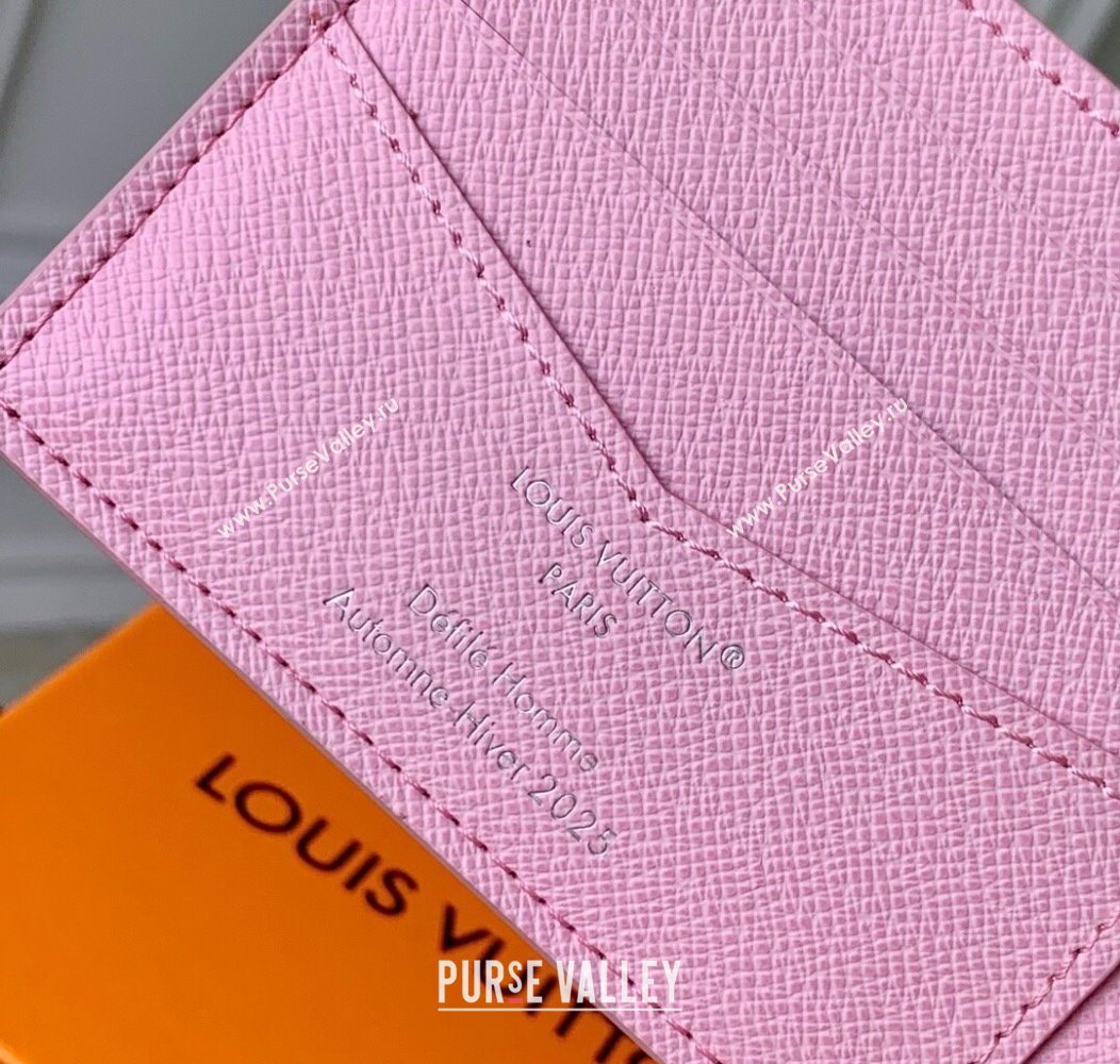 Louis Vuitton Slender Wallet in Printed Monogram Canvas M25986 Pink 2025 (KI-2508110018)