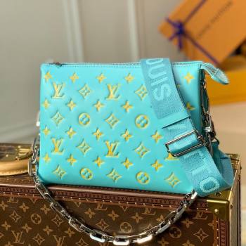 Louis Vuitton Coussin PM Bag in Monogram Leather M57790 Water Blue 2021 (KI-21101416)