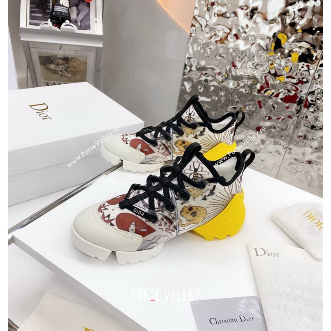 Dior D-Connect Sneaker in Dioramour Printed Technical Fabric DS35 2021 (KW-210817069)