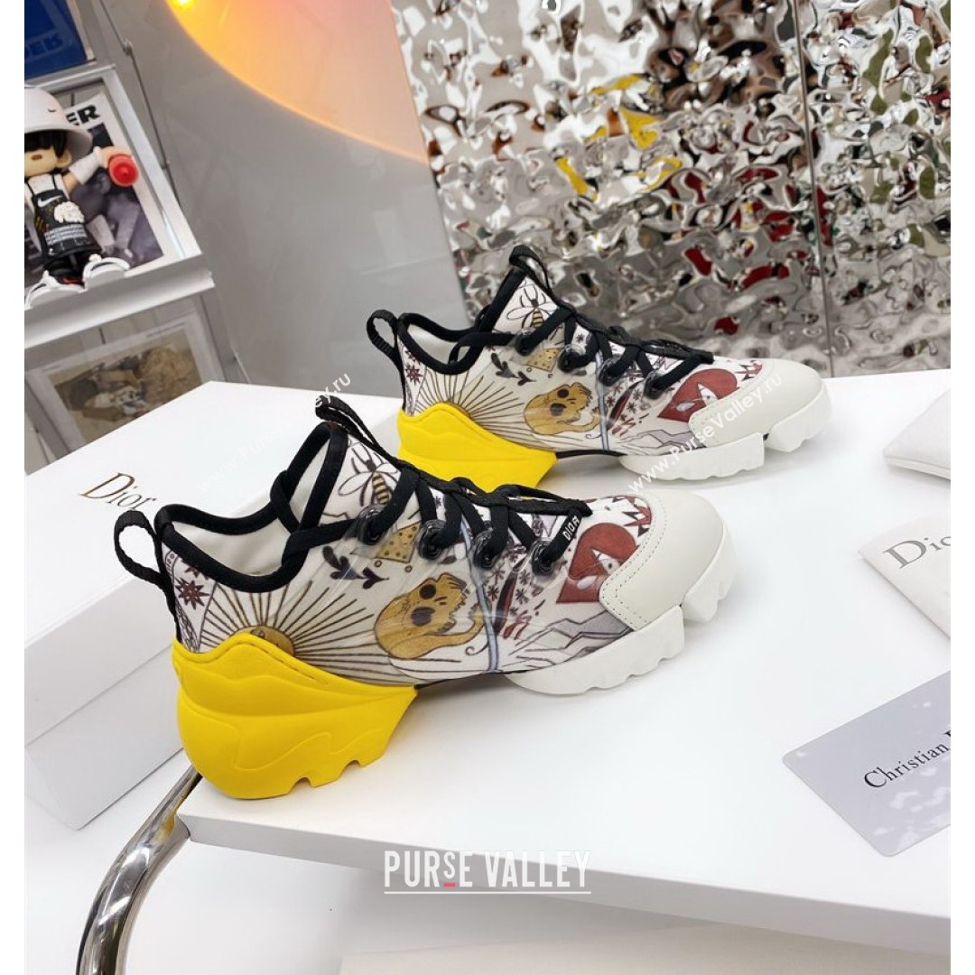 Dior D-Connect Sneaker in Dioramour Printed Technical Fabric DS35 2021 (KW-210817069)