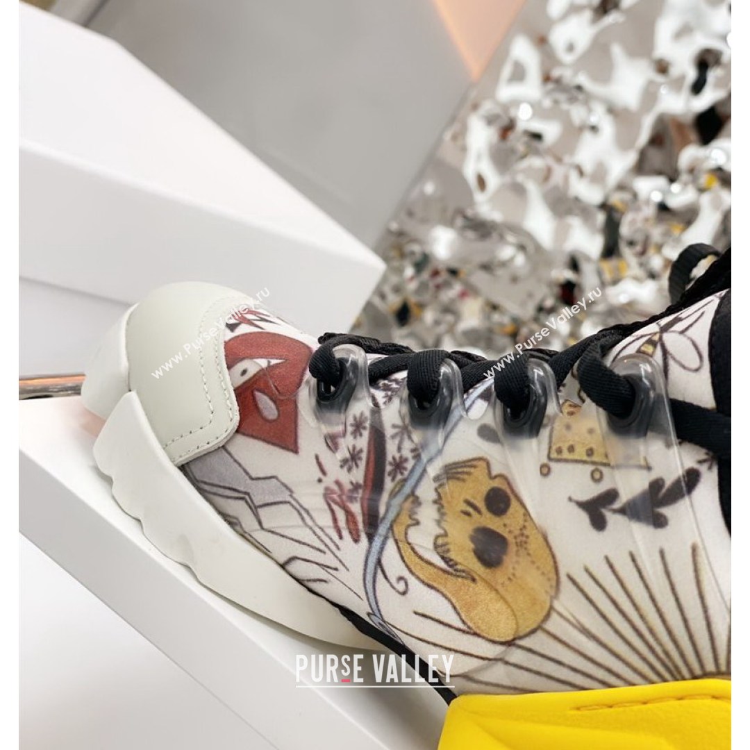 Dior D-Connect Sneaker in Dioramour Printed Technical Fabric DS35 2021 (KW-210817069)