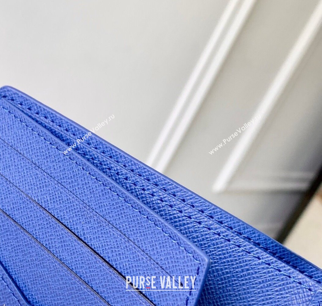 Louis Vuitton Slender Wallet in Printed Monogram Canvas M15326 Blue 2025 (KI-2508110019)