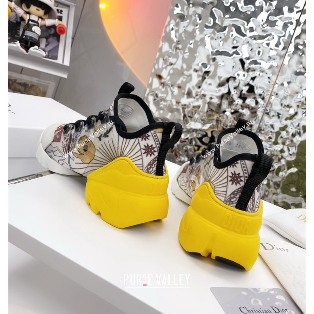 Dior D-Connect Sneaker in Dioramour Printed Technical Fabric DS35 2021 (KW-210817069)