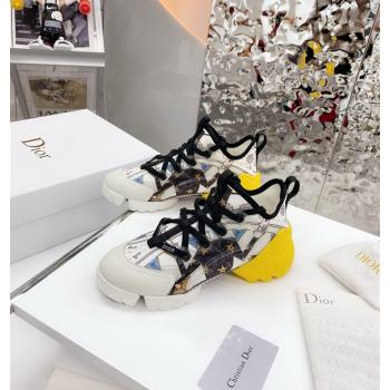 Dior D-Connect Sneaker in Printed Technical Fabric DS34 2021 (KW-210817068)