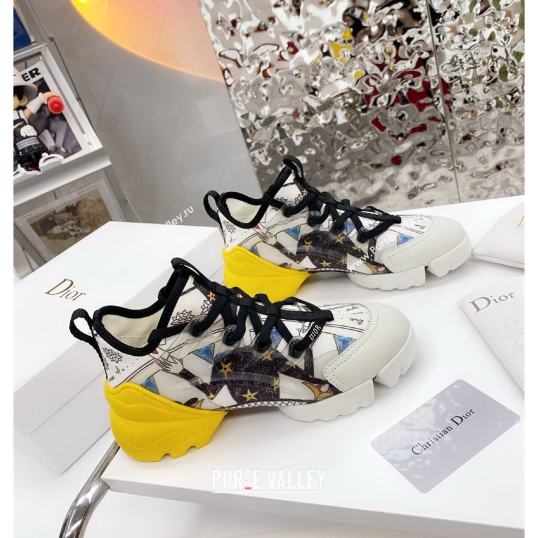 Dior D-Connect Sneaker in Printed Technical Fabric DS34 2021 (KW-210817068)