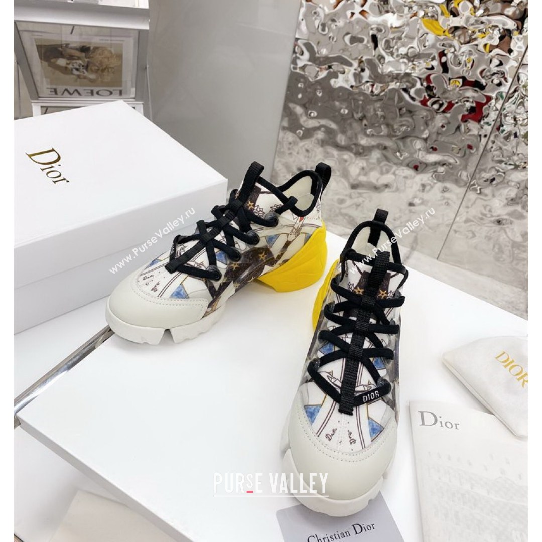 Dior D-Connect Sneaker in Printed Technical Fabric DS34 2021 (KW-210817068)