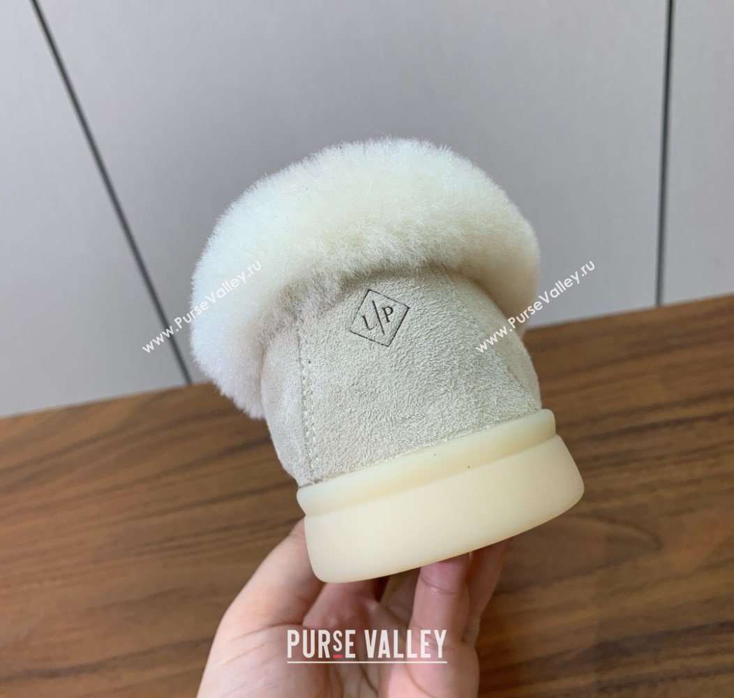 Loro Piana Summer Charms Walk Loafers in Suede and Wool Light Apricot 2025 LP121101 (HH-251211015)