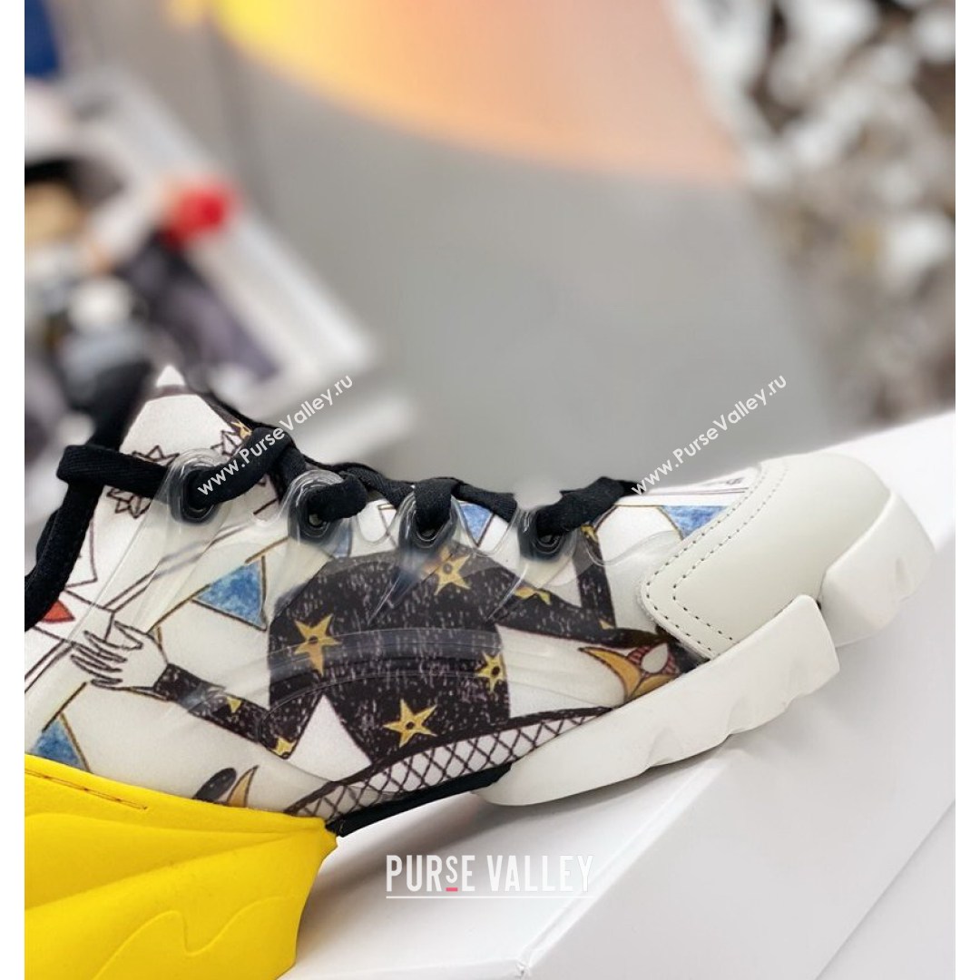 Dior D-Connect Sneaker in Printed Technical Fabric DS34 2021 (KW-210817068)