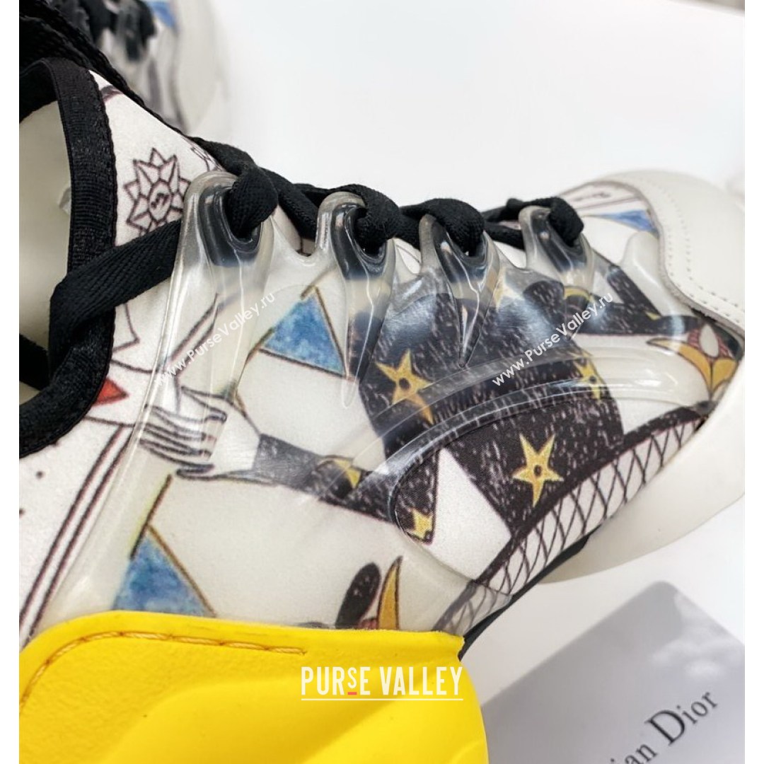 Dior D-Connect Sneaker in Printed Technical Fabric DS34 2021 (KW-210817068)