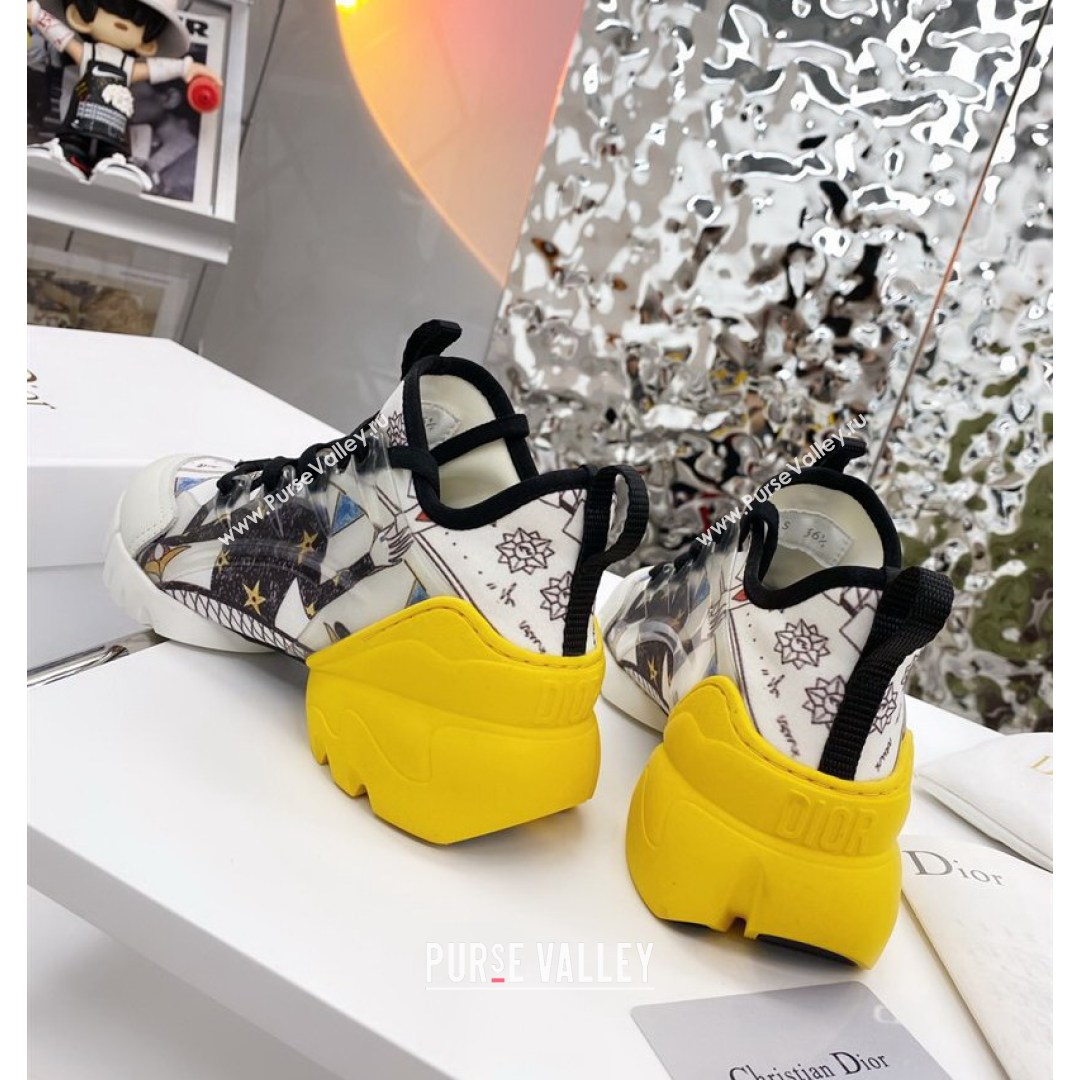 Dior D-Connect Sneaker in Printed Technical Fabric DS34 2021 (KW-210817068)