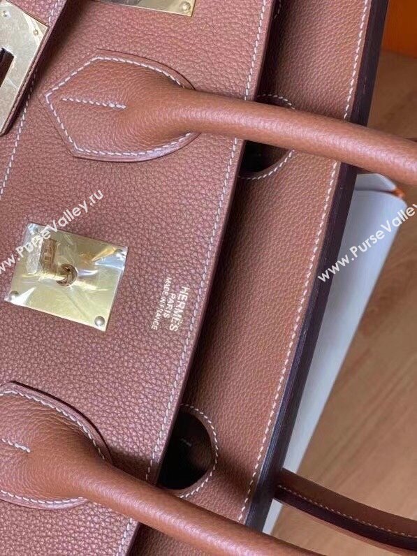 Hermes Shoulder Birkin 42 JPG Bag in Togo Leather Brown/Gold 2024（Handmade） (XX-241030004)