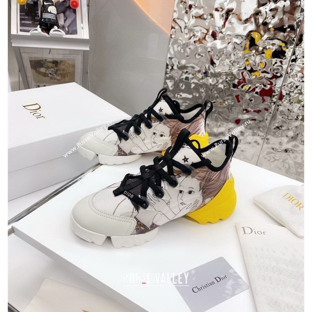 Dior D-Connect Sneaker in Printed Technical Fabric DS33 2021 (KW-210817066)