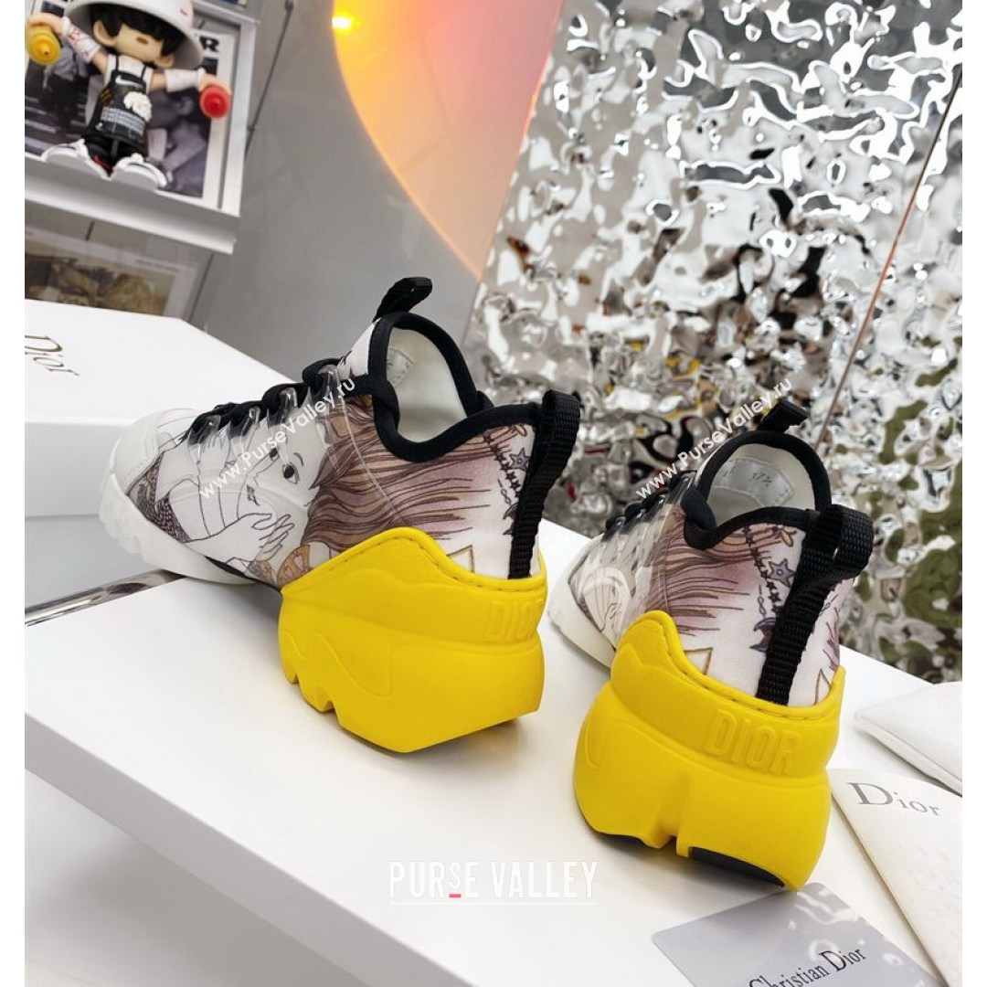 Dior D-Connect Sneaker in Printed Technical Fabric DS33 2021 (KW-210817066)