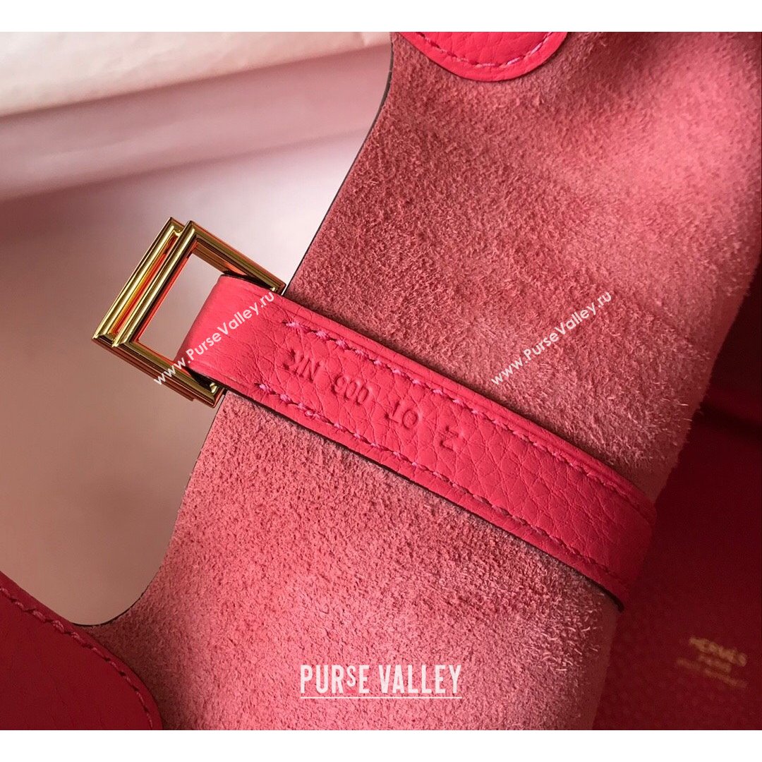 Hermes Picotin Lock Bag 18cm in Togo Calfskin Lipstick Pink 2021 (FL-21090223)
