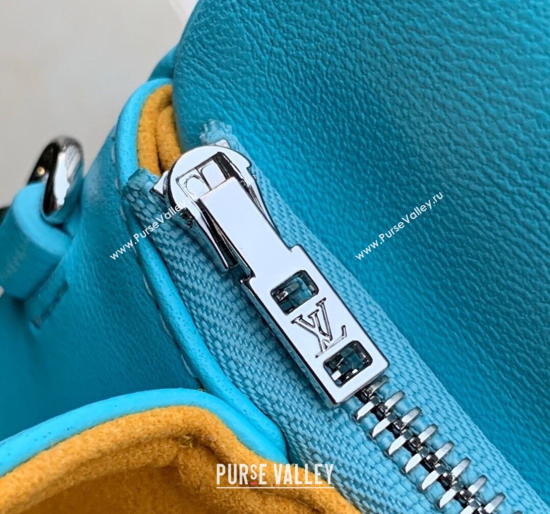 Louis Vuitton Pochette Coussin Chain Mini Bag in Monogram Leather M80744 Mint Green/Yellow 2021 (KI-21101419)