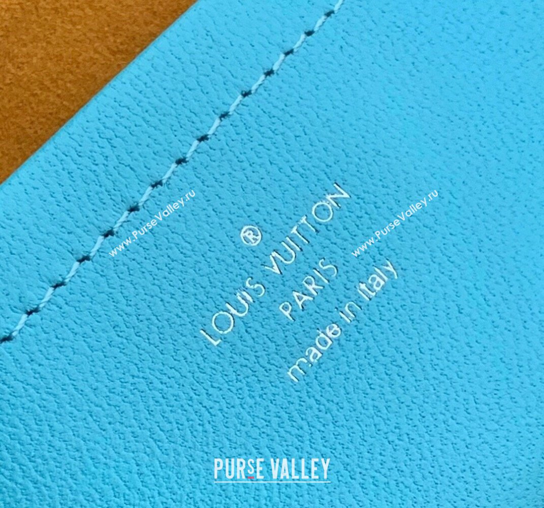 Louis Vuitton Pochette Coussin Chain Mini Bag in Monogram Leather M80744 Mint Green/Yellow 2021 (KI-21101419)