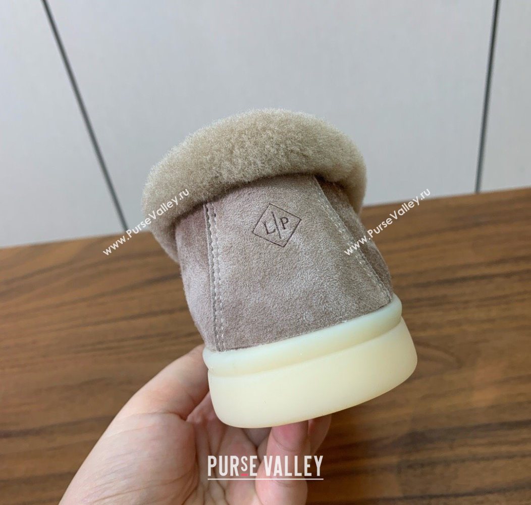 Loro Piana Summer Charms Walk Loafers in Suede and Wool Camel 2025 LP121101 (HH-251211017)