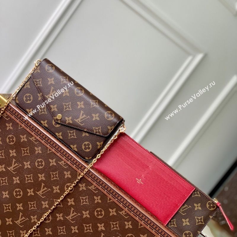 Louis Vuitton Pochette Felicie Mini Bag M81896 Fuchsia 2025 (KI-250809071)