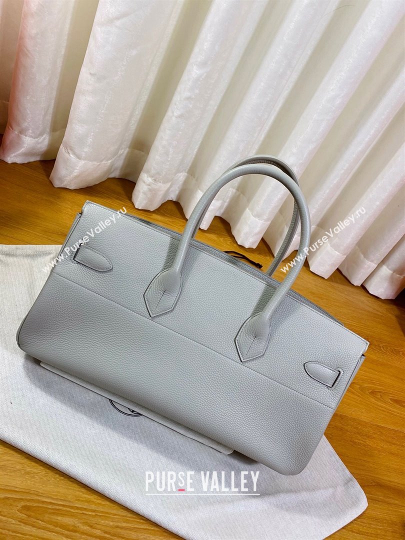 Hermes Shoulder Birkin 42 JPG Bag in Togo Leather Pearl Grey/Silver 2024（Handmade） (XX-241030006)