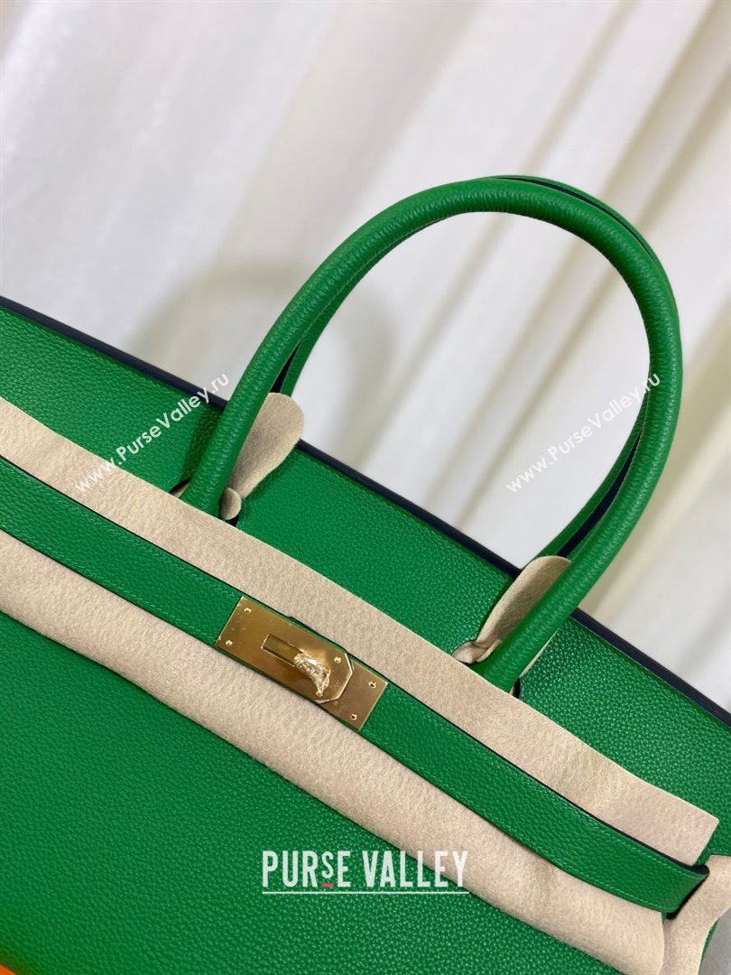 Hermes Shoulder Birkin 42 JPG Bag in Togo Leather Green/Gold 2024（Handmade） (XX-241030007)