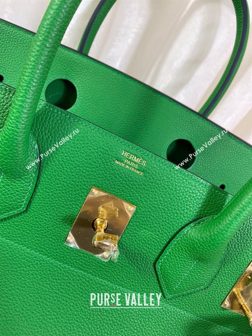 Hermes Shoulder Birkin 42 JPG Bag in Togo Leather Green/Gold 2024（Handmade） (XX-241030007)