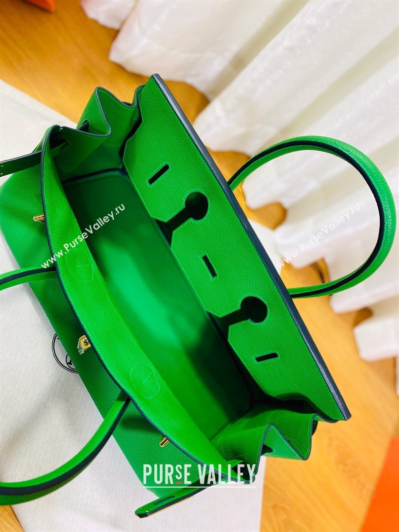 Hermes Shoulder Birkin 42 JPG Bag in Togo Leather Green/Gold 2024（Handmade） (XX-241030007)