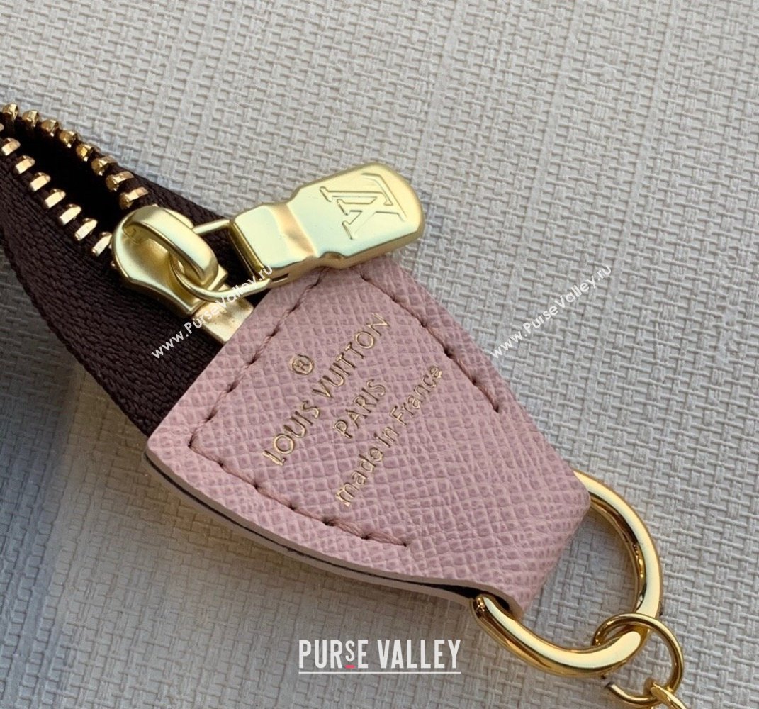 Louis Vuitton Mini Pochette Bag M45905 Monogram Canvas/Pink For Christmas 2021 (KI-21101421)