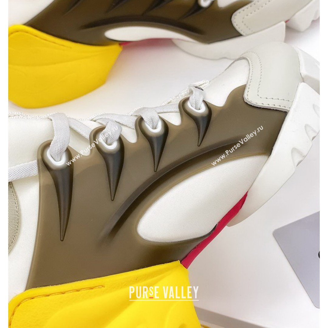 Dior D-Connect Sneaker in Technical Fabric DS31 Yellow/White 2021 (KW-210817065)