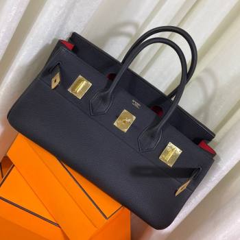 Hermes Shoulder Birkin 42 JPG Bag in Togo Leather Black/Gold 2024（Handmade） (XX-241030008)