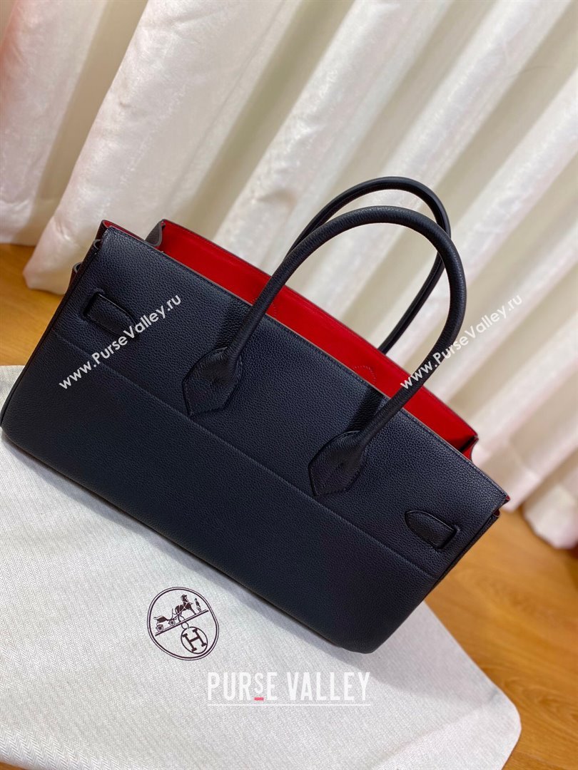 Hermes Shoulder Birkin 42 JPG Bag in Togo Leather Black/Gold 2024（Handmade） (XX-241030008)