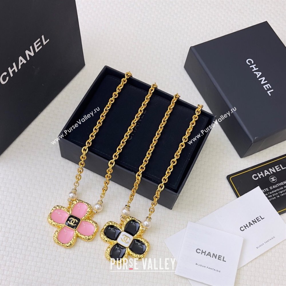 Chanel Bloom Necklace CH121919 Black 2023 (YF-23121919)