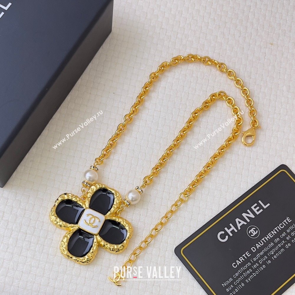 Chanel Bloom Necklace CH121919 Black 2023 (YF-23121919)