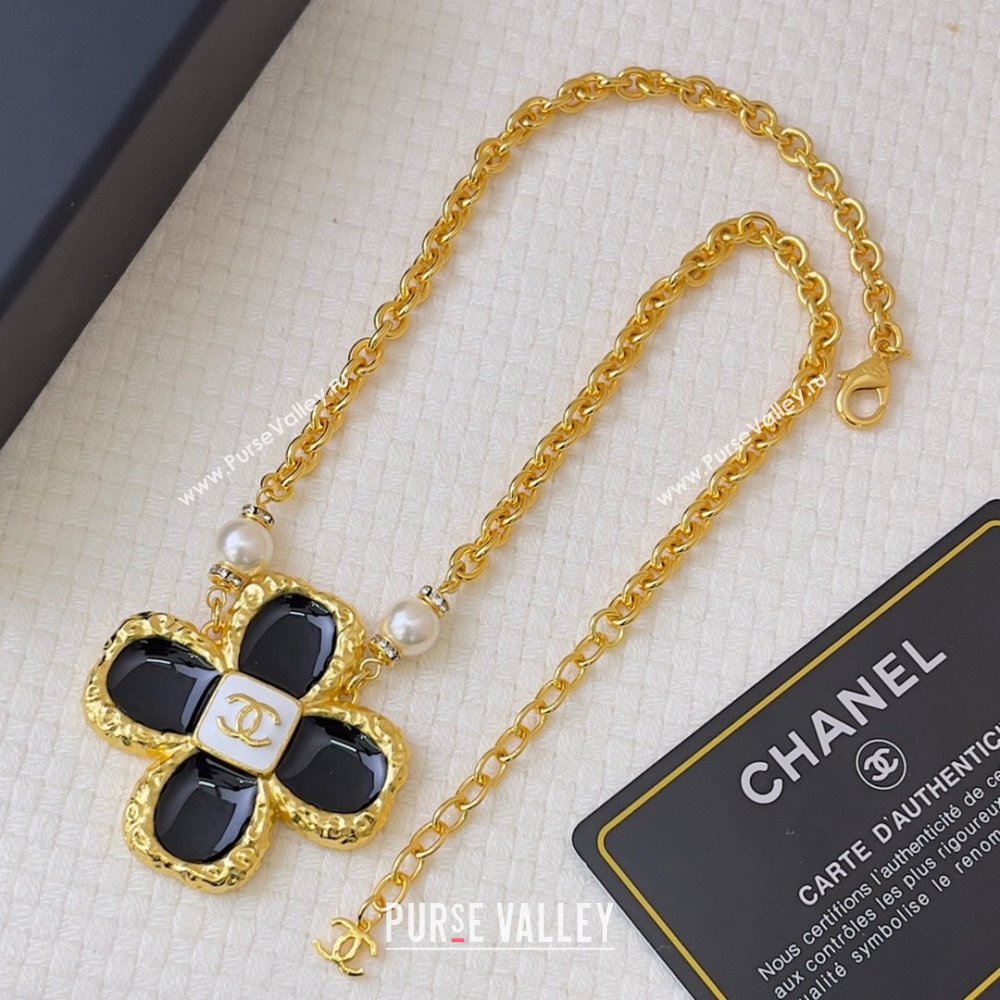 Chanel Bloom Necklace CH121919 Black 2023 (YF-23121919)