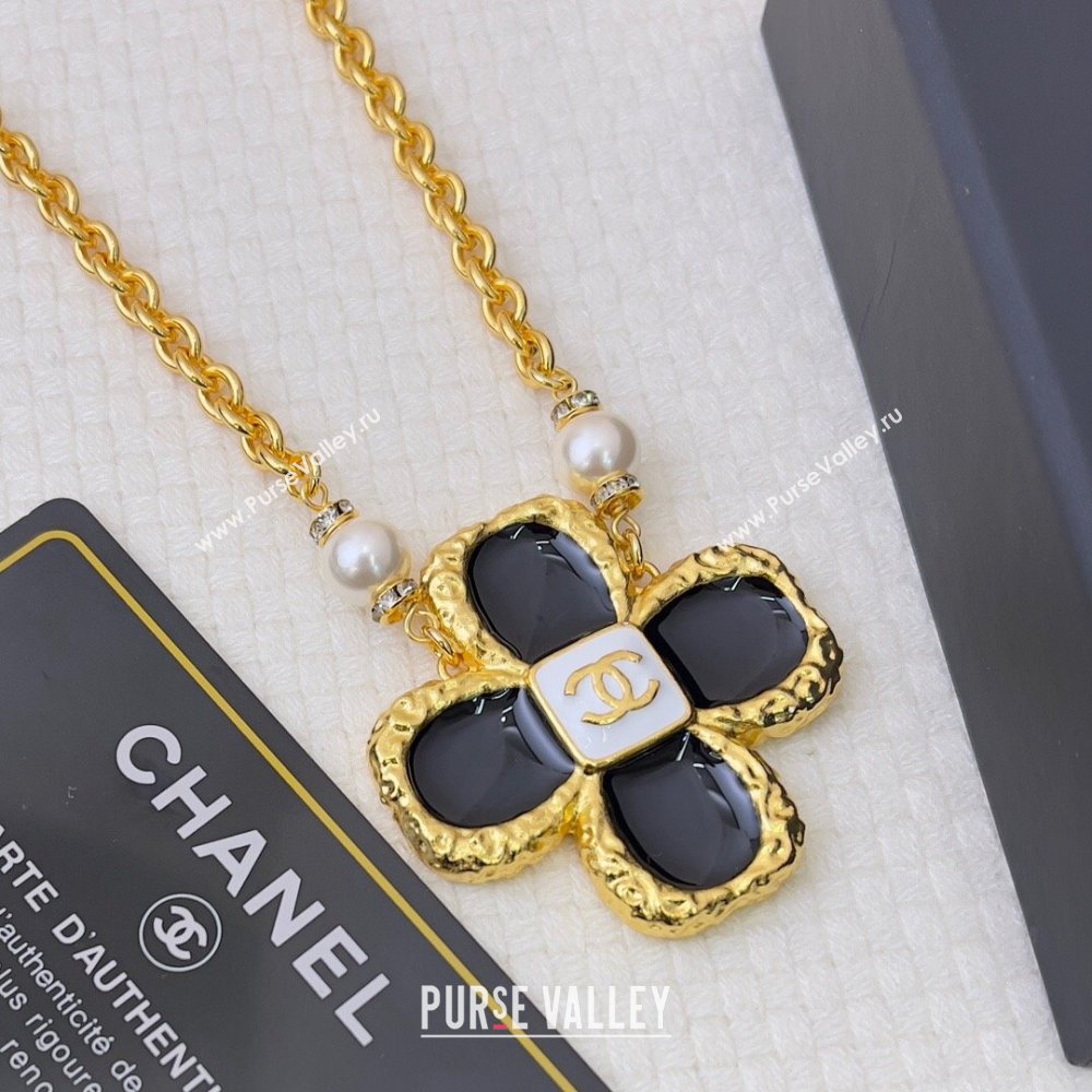 Chanel Bloom Necklace CH121919 Black 2023 (YF-23121919)