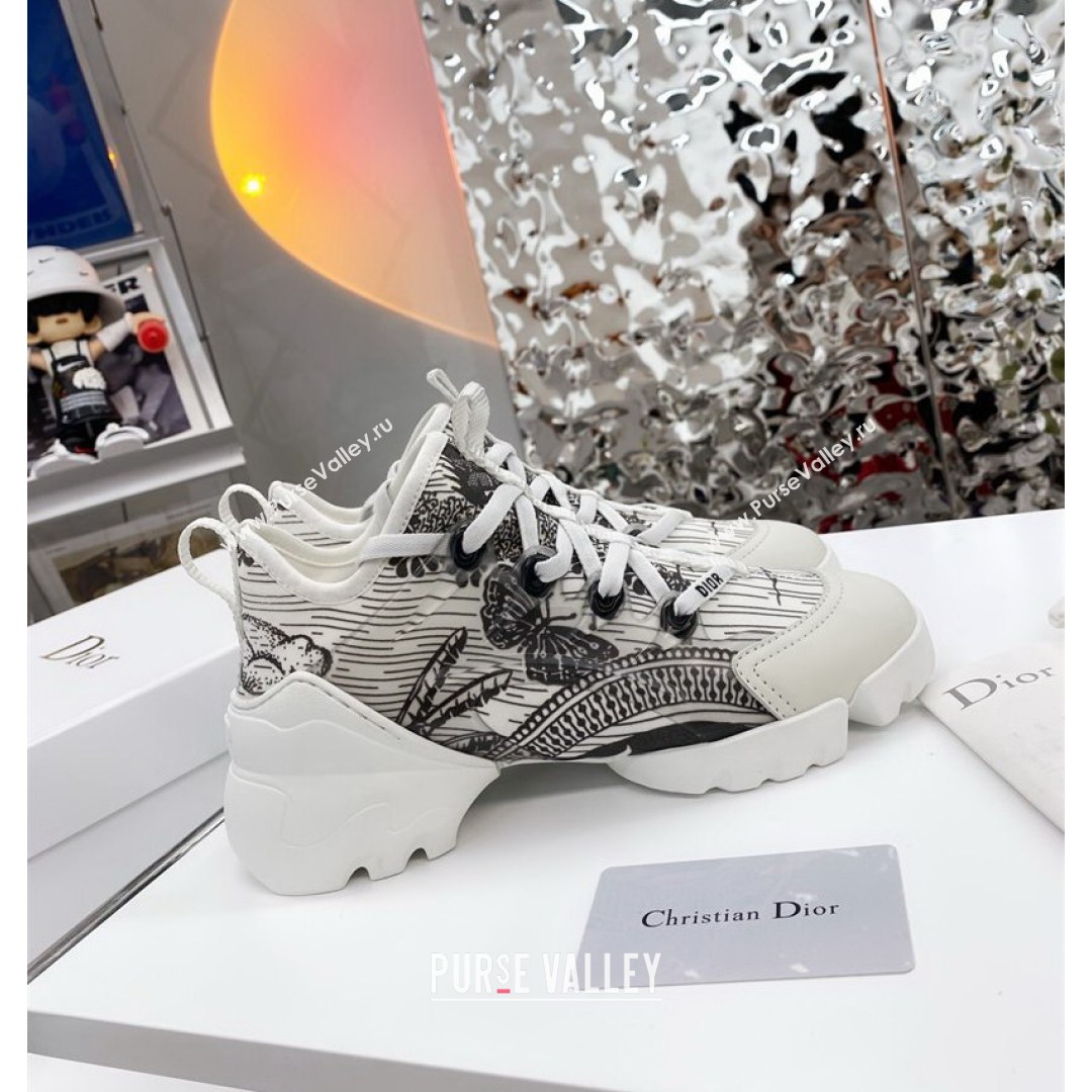 Dior D-Connect Sneaker in Butterfly Printed Technical Fabric DS28 2021 (KW-210817062)